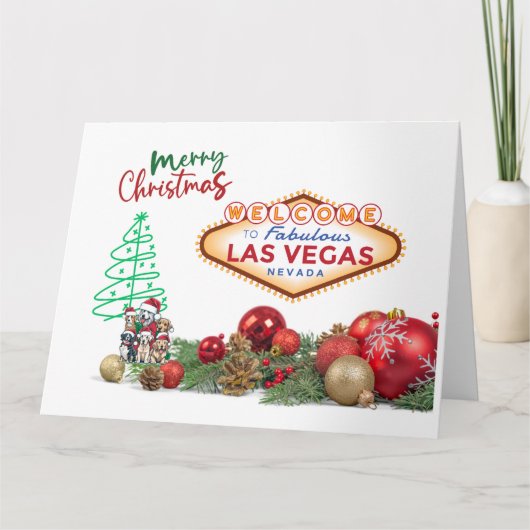 BIG Las Vegas Weihnachtskarte Karte (Vorderseite)