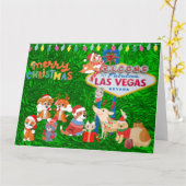 BIG Las Vegas Weihnachtskarte Karte (Gelbe Blume)