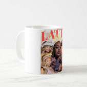 Big Latto Hip-Hop Vintage Bootleg Kaffeetasse (Vorderseite Links)