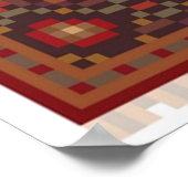 Big Lebowski Pixel Rug Poster (Ecke)