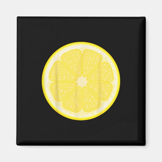 Big Lemon geschnitten Kostüm Niedlich leicht Fruch Magnet (Vorne)