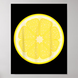 Big Lemon geschnitten Kostüm Niedlich leicht Fruch Poster
