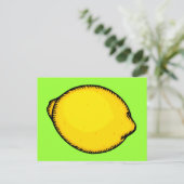 Big Lemon Postkarte (Stehend Vorderseite)