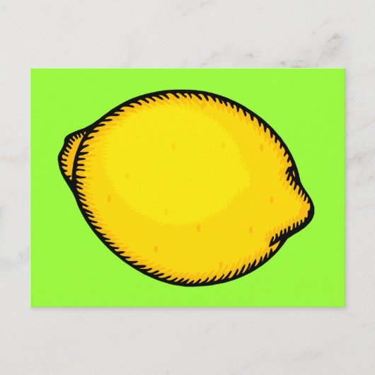 Big Lemon Postkarte (Vorderseite)