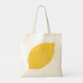Big Lemon Tote Bag - Illustration Tragetasche (Rückseite)