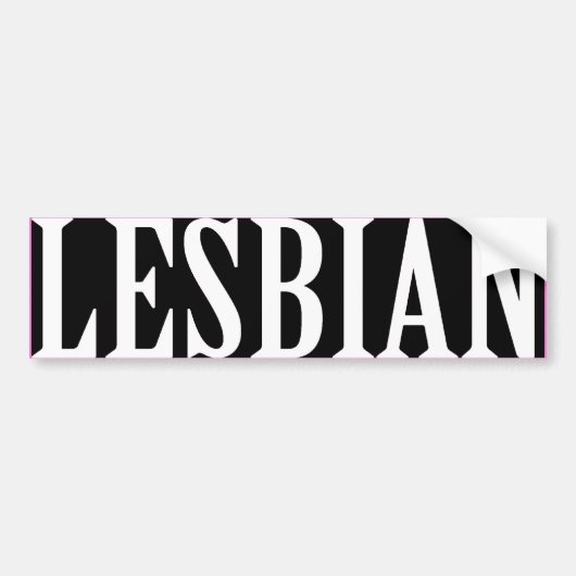 BIG LESBIAN -.png Autoaufkleber (Vorne)