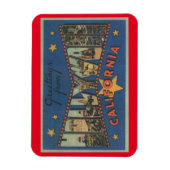 Big Letter Gruß Hollywood California Stars Magnet (Vertikal)