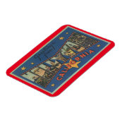 Big Letter Gruß Hollywood California Stars Magnet (Linke Seite)