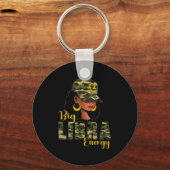 Big Libra Energy Camouflage Black Woman Cap Zodiac Schlüsselanhänger (Vorderseite)