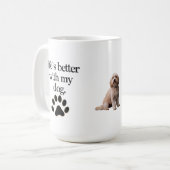 Big Liebe, Big Paws Tasse (Vorderseite Links)