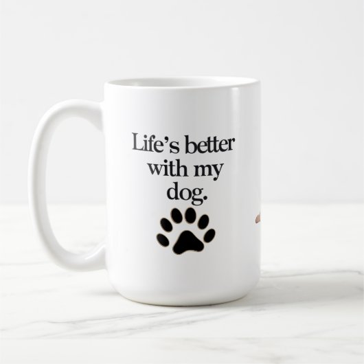 Big Liebe, Big Paws Tasse (Links)