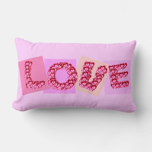 Big Liebe Little Hearts Pillow Lendenkissen (Vorderseite)