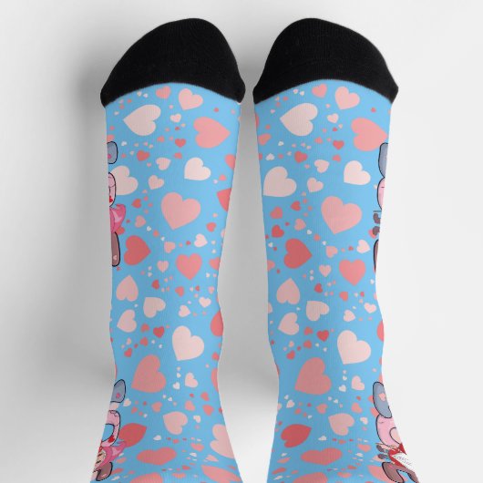 Big Liebe Valentinstag Socken (Oben)