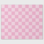 Big Light Pink Checked Geschenkpapier (Flach)