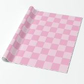 Big Light Pink Checked Geschenkpapier (Ungerollt)