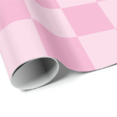 Big Light Pink Checked Geschenkpapier (Rolleneckpunkt)