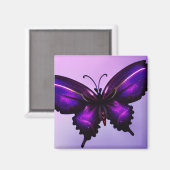 Big Lila Butterfly Magnet (Vorderseite/Rückseite)