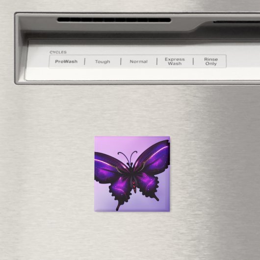 Big Lila Butterfly Magnet (In Situ (Geschirrspüler))