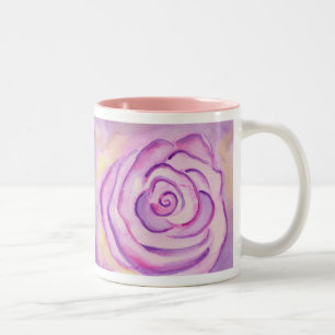 Big Lila Lilac Rose Tasse