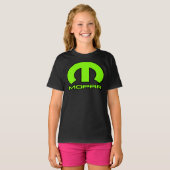 BIG Lime Green M Mopar Automobilia Klassischer T - T-Shirt (Vorne ganz)