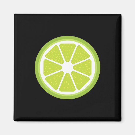 Big Limon Sliced Kostüm Niedlich Easy FruehHallowe Magnet (Vorne)