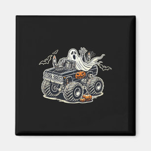 Big Little Boys Halloween Shirt Ghost Skeleton Kin Magnet