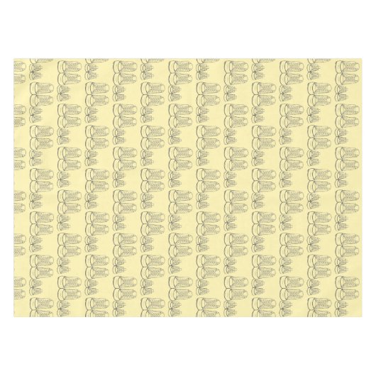 Big Little Shoes Neue Baby Dusche Sneaker Gelb Tischdecke (Vorderseite (Horizontal))