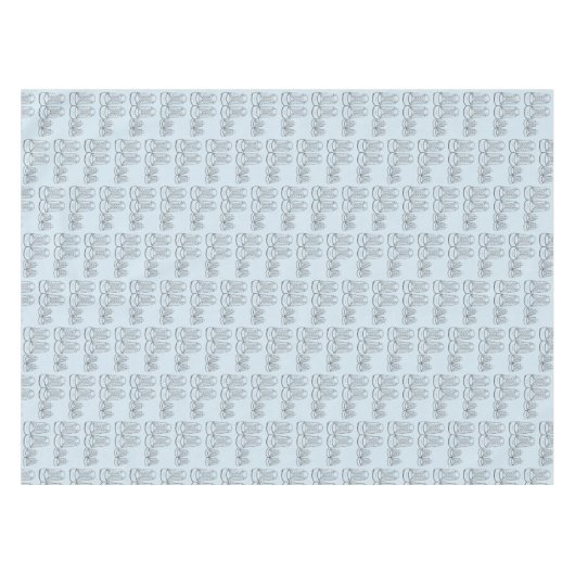 Big Little Shoes Neue Baby Duschschläfer Blue Boy Tischdecke (Vorderseite (Horizontal))