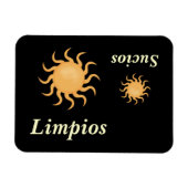 Big & Little Sun Niedlich Spanische Geschirrspülma Magnet (Horizontal)