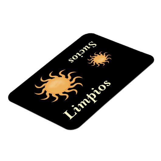 Big & Little Sun Niedlich Spanische Geschirrspülma Magnet (Linke Seite)