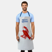 Big Lobster Kitchen Personalisiert Schürze (Getragen)