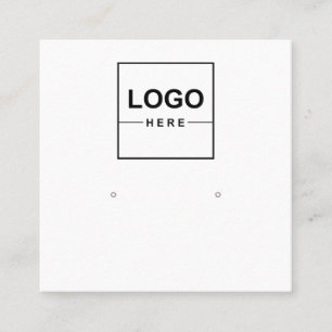 Big Logo Schmuck Earring Display Visitenkarte