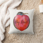 Big Love! heart design on throw cushion Kissen (Decke)