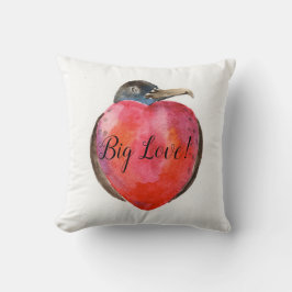 Big Love! heart design on throw cushion Kissen