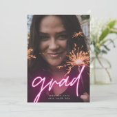 Big Lumo Lights Grad Moderne Foto University Ankündigung (Stehend Vorderseite)