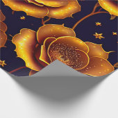 Big Luxury Gold Trendy Rose Collection Geschenkpapier (Ecke)