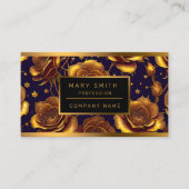 Big Luxury Gold Trendy Rose Collection Visitenkarte (Vorderseite)
