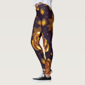 Big Luxus Gold Rose Moderne Kollektion Leggings (Links)