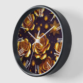 Big Luxus Gold Rose Moderne Kollektion Uhr (Winkel)