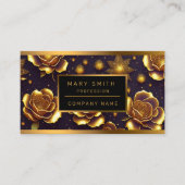 Big Luxus Gold Rose Moderne Kollektion Visitenkarte (Vorderseite)
