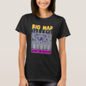 Big Mad NPC Meme Gray People sehen sich Maske Meme T-Shirt (Vorderseite)