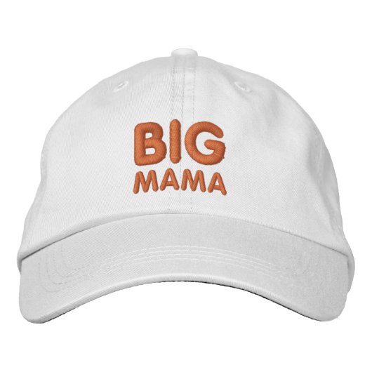 BIG MAMA EMBROIDERIERTE BASEBALL-GAP BESTICKTE BASEBALLKAPPE (Vorderseite)