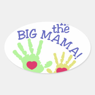 Big Mama Ovaler Aufkleber