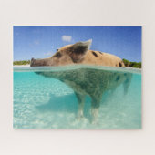 Big Mama Pig im Wasserpuzzle Puzzle (Horizontal)