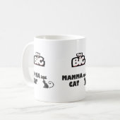 Big mamma Design für coole Katzen Kaffeetasse (Vorderseite Links)