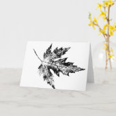 "Big Maple in Black" - Ländergrüßkarte Karte (Gelbe Blume)