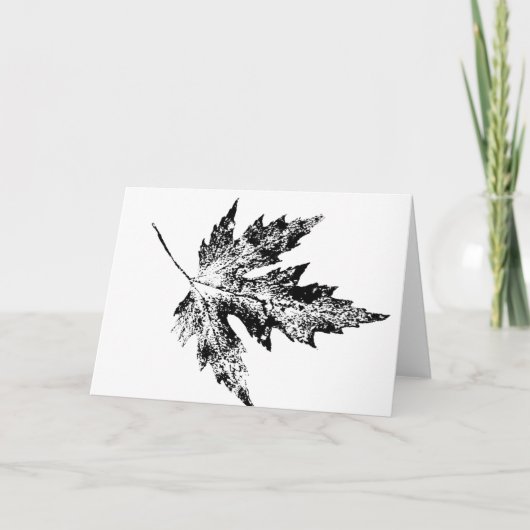 "Big Maple in Black" - Ländergrüßkarte Karte (Vorderseite)