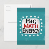 Big Math Energy Postcard Postkarte (Vorne/Hinten)