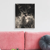 Big Meadows Buck Canvas Print Leinwanddruck (Insitu (Wohnzimmer))