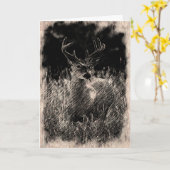 Big Meadows Buck Grußkarte Karte (Gelbe Blume)